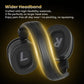Wireless Bluetooth 2.4G, RGB Gaming Headset, Low Latency, ENC Microphone, Compatible with PC, PS5,Xbox, and Mobile Phones