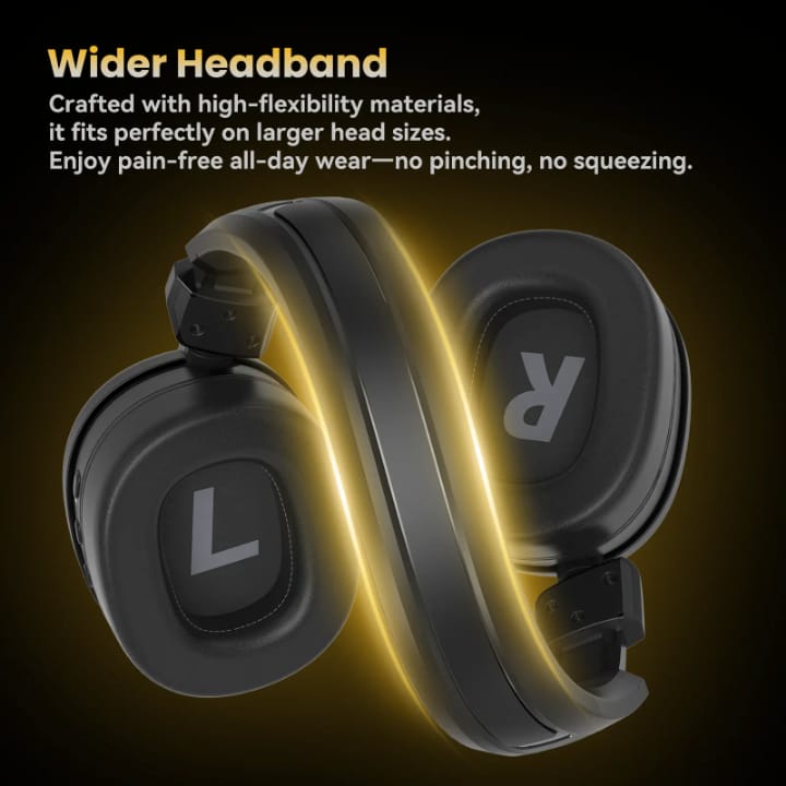 Wireless Bluetooth 2.4G, RGB Gaming Headset, Low Latency, ENC Microphone, Compatible with PC, PS5,Xbox, and Mobile Phones