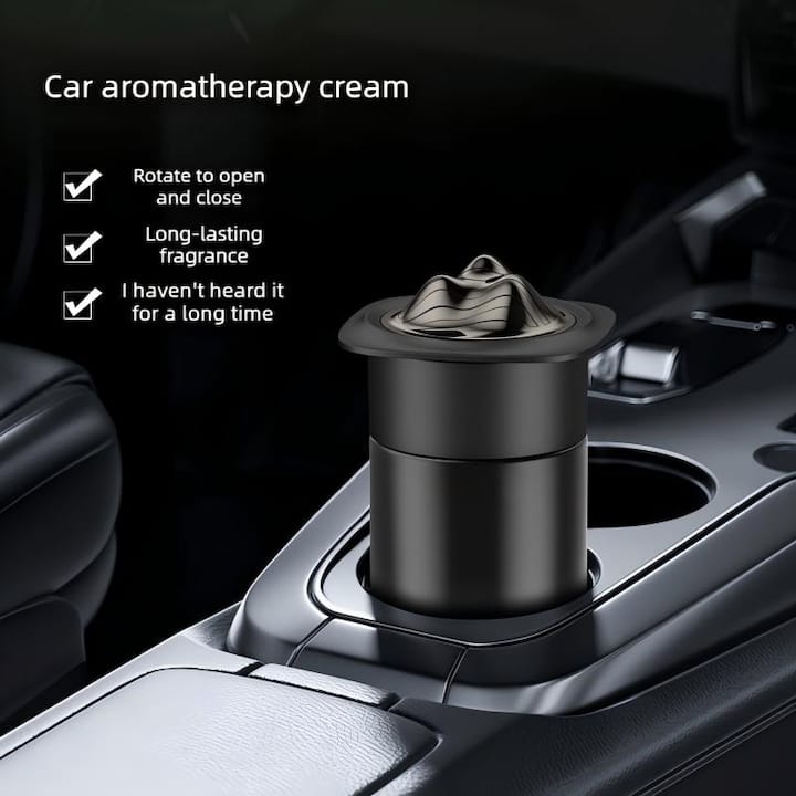 Premium Aromatic Fragrance -Adjust Smell Long Lasting Car Fragrance (Black)