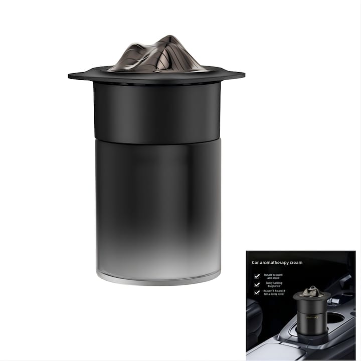 Premium Aromatic Fragrance -Adjust Smell Long Lasting Car Fragrance (Black)