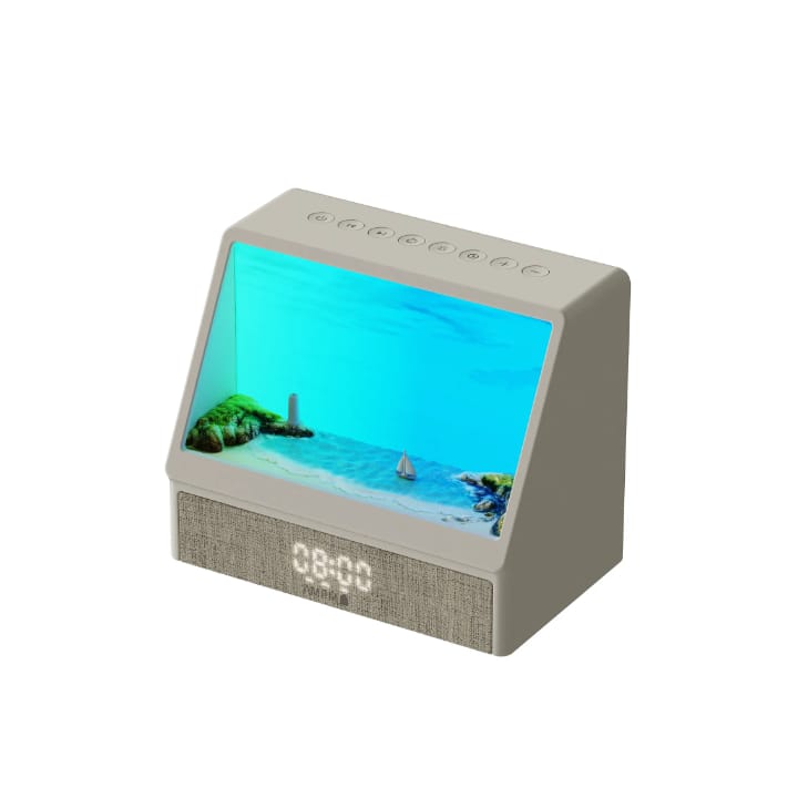 Sunrise Wake-up Light Alarm clock/ Bluetooth Speaker/ Digital Display/12 White Noise Sounds/ 13 Scenes with remote