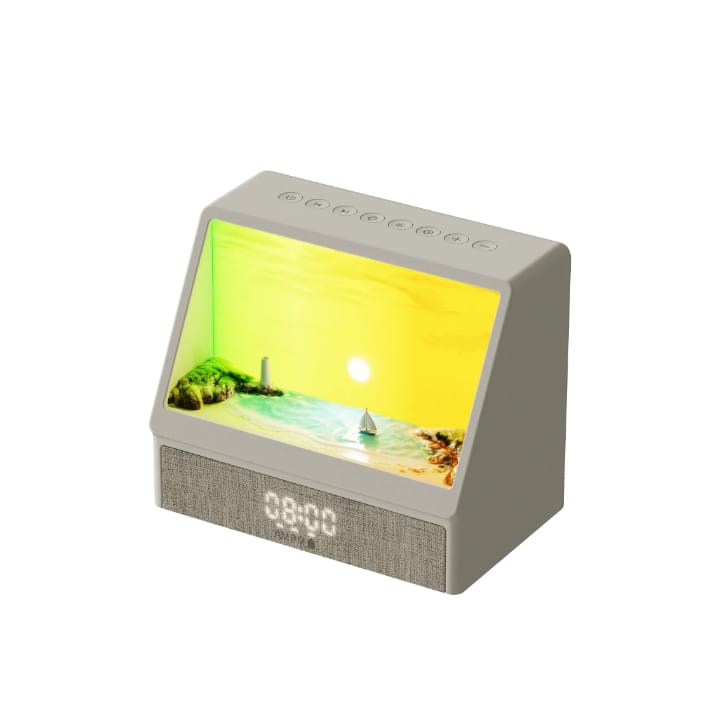 Sunrise Wake-up Light Alarm clock/ Bluetooth Speaker/ Digital Display/12 White Noise Sounds/ 13 Scenes with remote