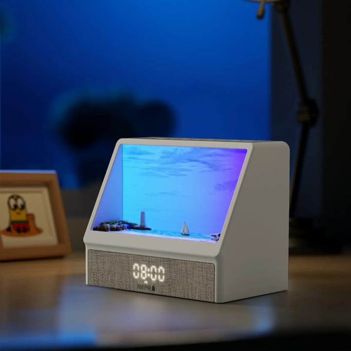 Sunrise Wake-up Light Alarm clock/ Bluetooth Speaker/ Digital Display/12 White Noise Sounds/ 13 Scenes with remote