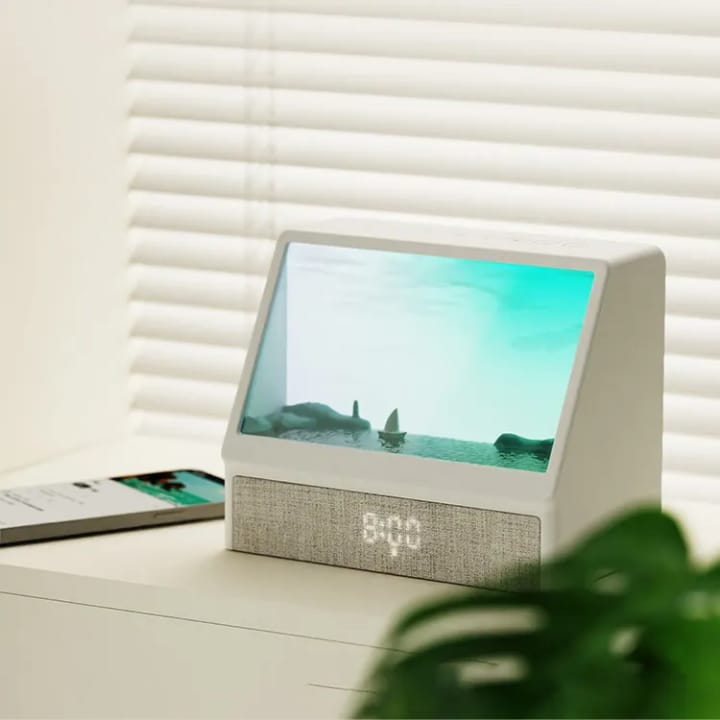 Sunrise Wake-up Light Alarm clock/ Bluetooth Speaker/ Digital Display/12 White Noise Sounds/ 13 Scenes with remote