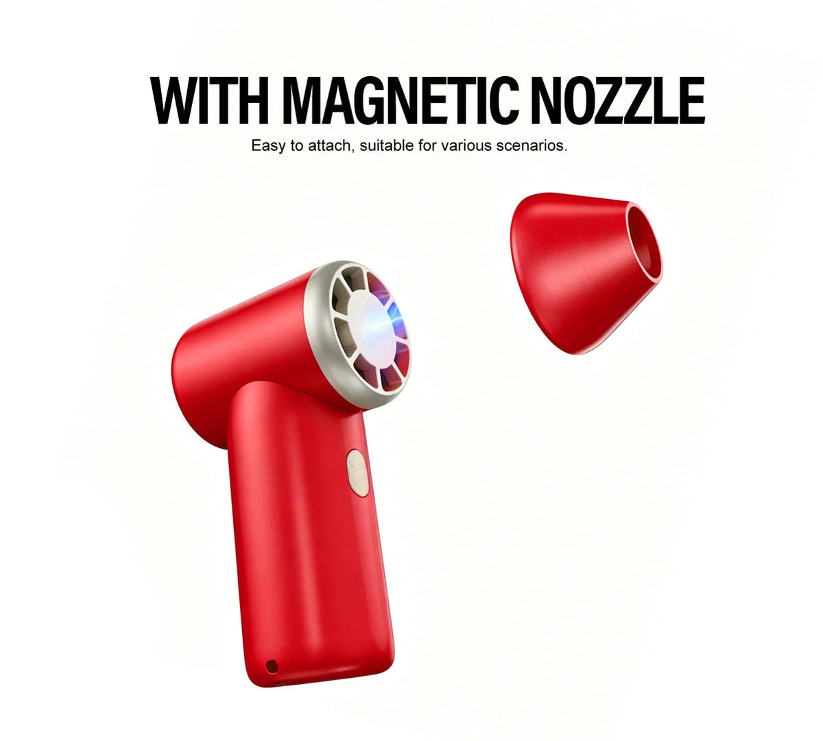 4 in 1 Portable Cordless Miniature Blower Fan with Air pump's Functions Compact Design for Various Task high speed 20m/s- Rechargeable battery Blower Fan