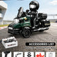 Green RC Motor Tricycle Simulation Motorcycle, Remote Controlled Three-Wheel Vehicle, Realistic Motorcycle Design, Responsive Steering, Smooth Driving Action, Durable Construction, Detailed Styling