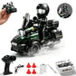 Green RC Motor Tricycle Simulation Motorcycle, Remote Controlled Three-Wheel Vehicle, Realistic Motorcycle Design, Responsive Steering, Smooth Driving Action, Durable Construction, Detailed Styling