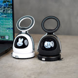 Attractive IC Phone Holder 360 Degree Rotating Cute Robot Phone Stand- Expression Display Desktop Phone stand