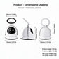 Attractive IC Phone Holder 360 Degree Rotating Cute Robot Phone Stand- Expression Display Desktop Phone stand