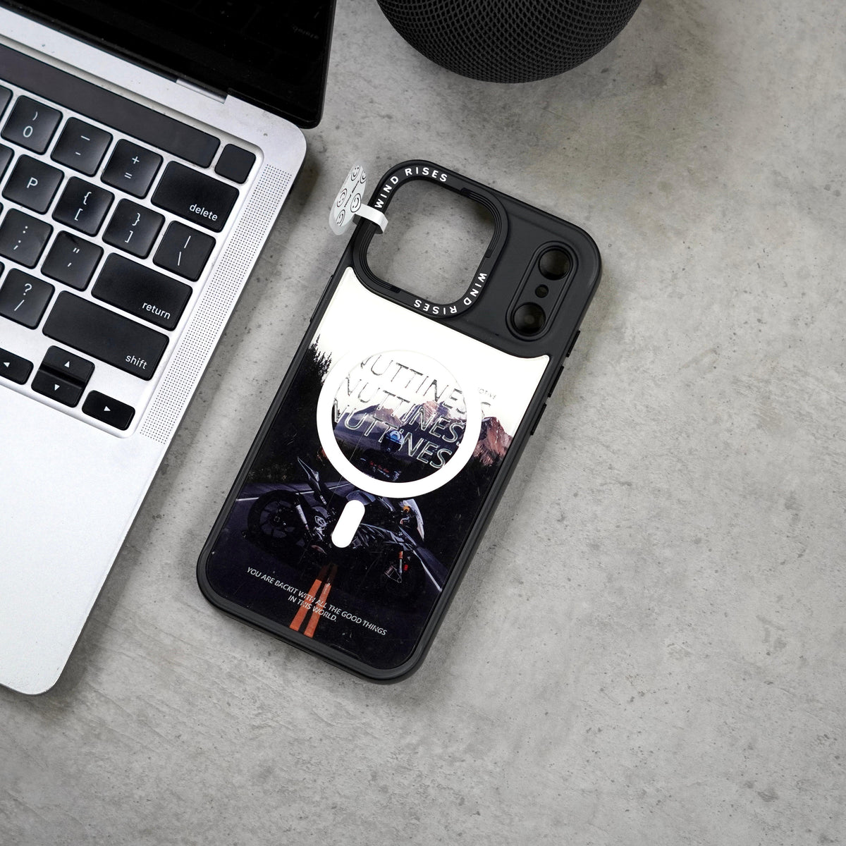 Wind Rises Signature Print Series Case- Signature Printed Design Collection, Multiple Unique & Trendy Artwork Styles. Massif-Compatible Magnetic Ring, Raised Camera & Edge Protection, Available for iPhone 17 Pro Max & 18 Pro Max