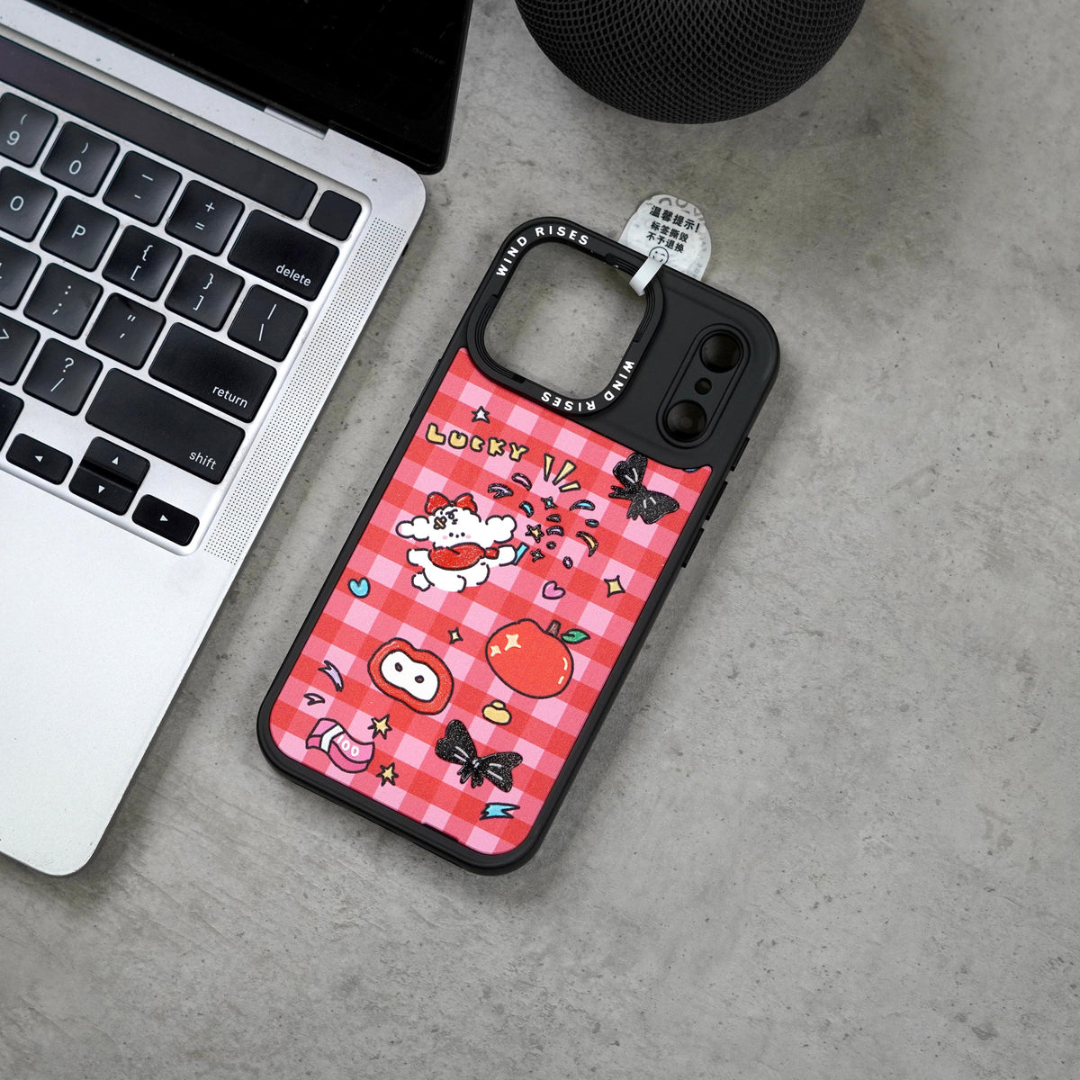 Wind Rises Signature Print Series Case- Signature Printed Design Collection, Multiple Unique & Trendy Artwork Styles. Massif-Compatible Magnetic Ring, Raised Camera & Edge Protection, Available for iPhone 17 Pro Max & 18 Pro Max