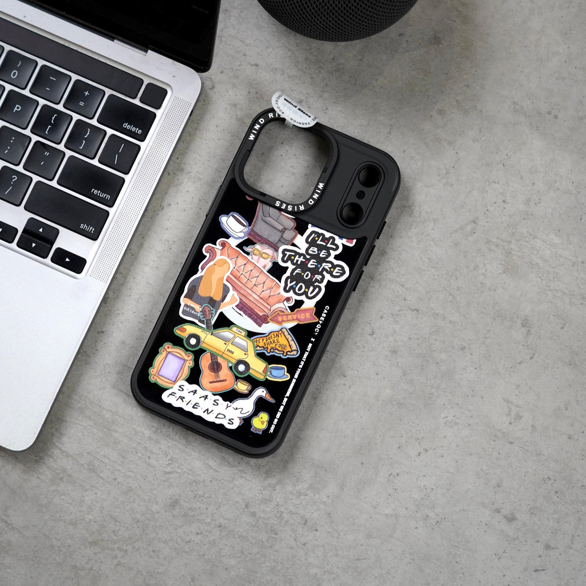 Wind Rises Signature Print Series Case- Signature Printed Design Collection, Multiple Unique & Trendy Artwork Styles. Massif-Compatible Magnetic Ring, Raised Camera & Edge Protection, Available for iPhone 17 Pro Max & 18 Pro Max