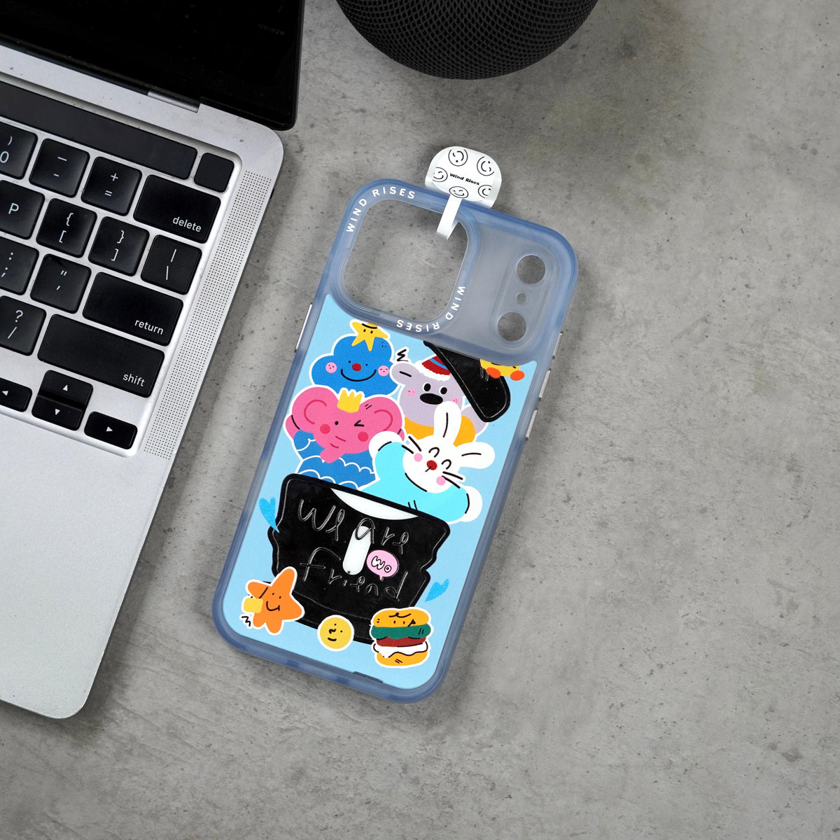 Wind Rises Signature Print Series Case- Signature Printed Design Collection, Multiple Unique & Trendy Artwork Styles. Massif-Compatible Magnetic Ring, Raised Camera & Edge Protection, Available for iPhone 17 Pro Max & 18 Pro Max