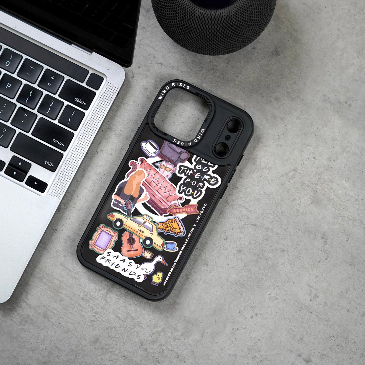 Wind Rises Signature Print Series Case- Signature Printed Design Collection, Multiple Unique & Trendy Artwork Styles. Massif-Compatible Magnetic Ring, Raised Camera & Edge Protection, Available for iPhone 17 Pro Max & 18 Pro Max