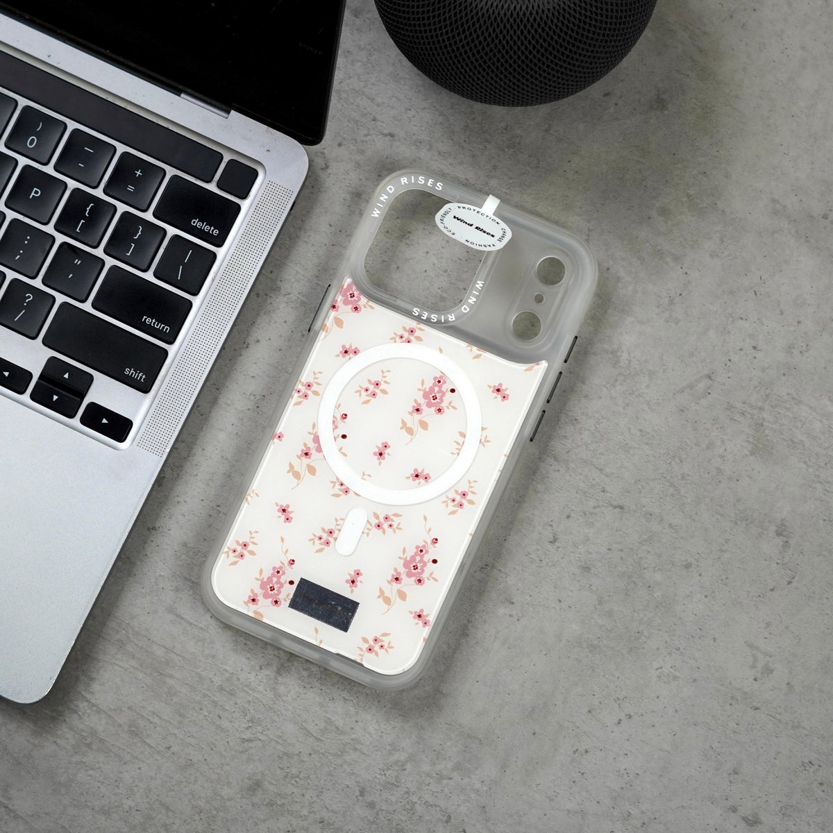 Wind Rises Signature Print Series Case- Signature Printed Design Collection, Multiple Unique & Trendy Artwork Styles. Massif-Compatible Magnetic Ring, Raised Camera & Edge Protection, Available for iPhone 17 Pro Max & 18 Pro Max