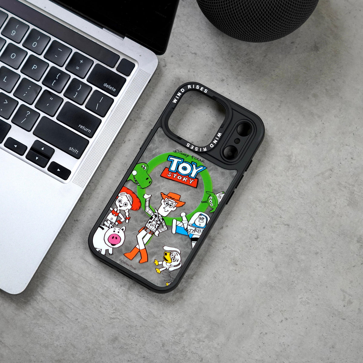 Wind Rises Signature Print Series Case- Signature Printed Design Collection, Multiple Unique & Trendy Artwork Styles. Massif-Compatible Magnetic Ring, Raised Camera & Edge Protection, Available for iPhone 17PRO/18PRO