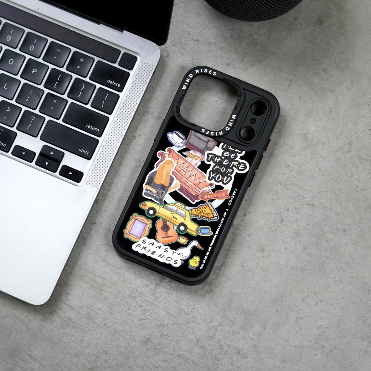 Wind Rises Signature Print Series Case- Signature Printed Design Collection, Multiple Unique & Trendy Artwork Styles. Massif-Compatible Magnetic Ring, Raised Camera & Edge Protection, Available for iPhone 17PRO/18PRO
