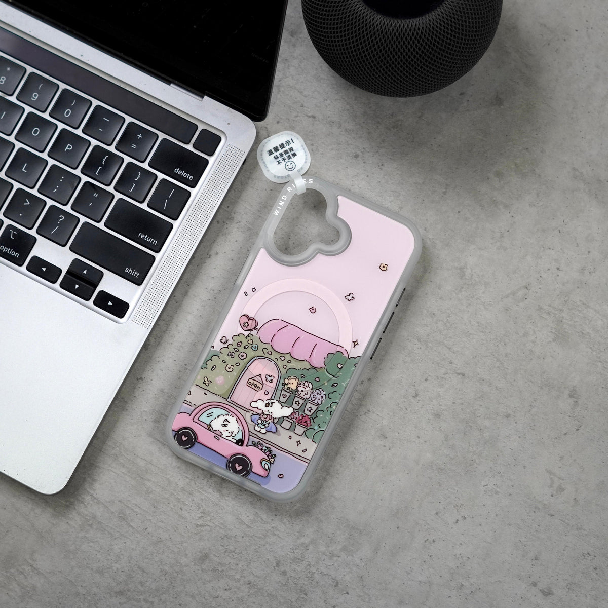 Wind Rises Signature Print Series Case- Signature Printed Design Collection, Multiple Unique & Trendy Artwork Styles. Massif-Compatible Magnetic Ring, Raised Camera & Edge Protection, Available for iPhone 17