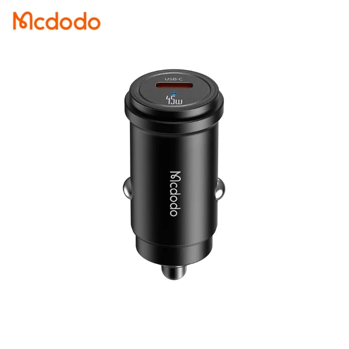MCDODO Car charger USB-C,30W PLUS USB-C TO Lightning cable Black