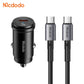 MCDODO Car charger USB-C,30W PLUS USB-C TO Lightning cable Black