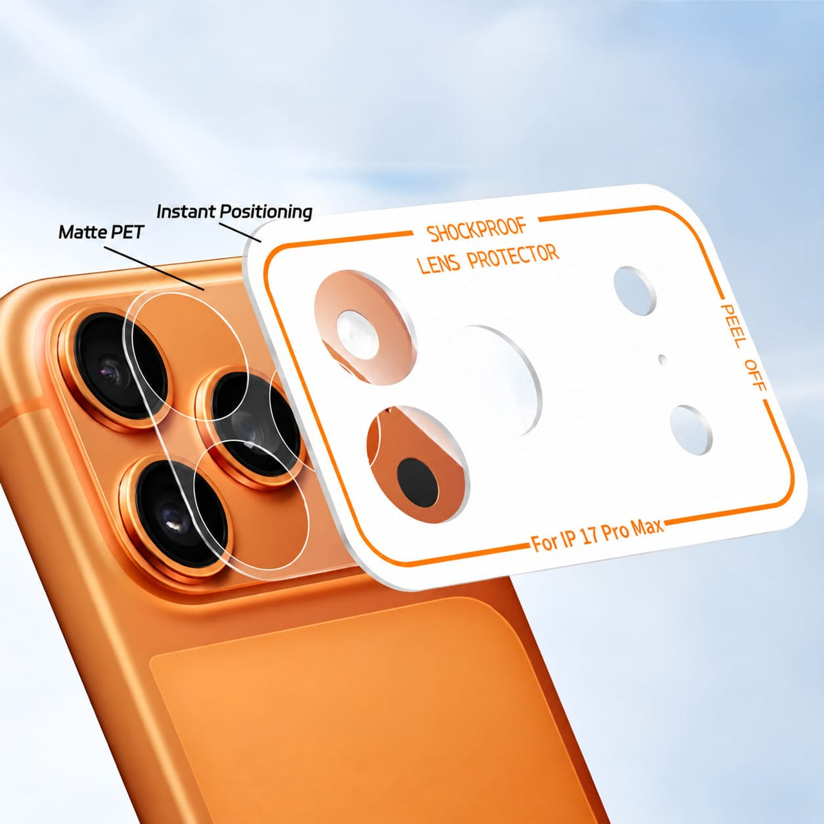 Camera lens Protector matte ultra thin Protective Guard- Scratch Resistance/Transparent  For iPhone 17 Promax/18 Promax