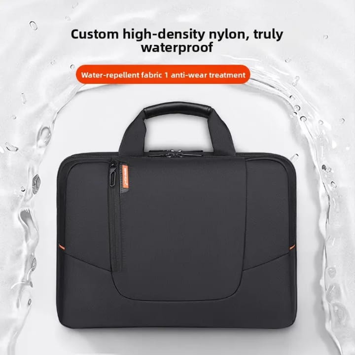 BRINCH(TM) New Soft Nylon Waterproof Laptop Computer Case Cover Sleeve Shoulder Strap Bag with Side Pockets Handles and Detachable for 15.6 inch-Black