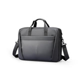Feather Weight Water-resistant Briefcase Bag 14.8 Inch, Digital Series Slim Briefcase, Oxford Business Shoulder Bag with Multi-Compartments, Trolley Strap & Water-Repellent Fabric
