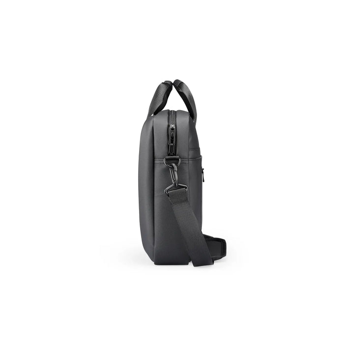 Feather Weight Water-resistant Briefcase Bag 14.8 Inch, Digital Series Slim Briefcase, Oxford Business Shoulder Bag with Multi-Compartments, Trolley Strap & Water-Repellent Fabric