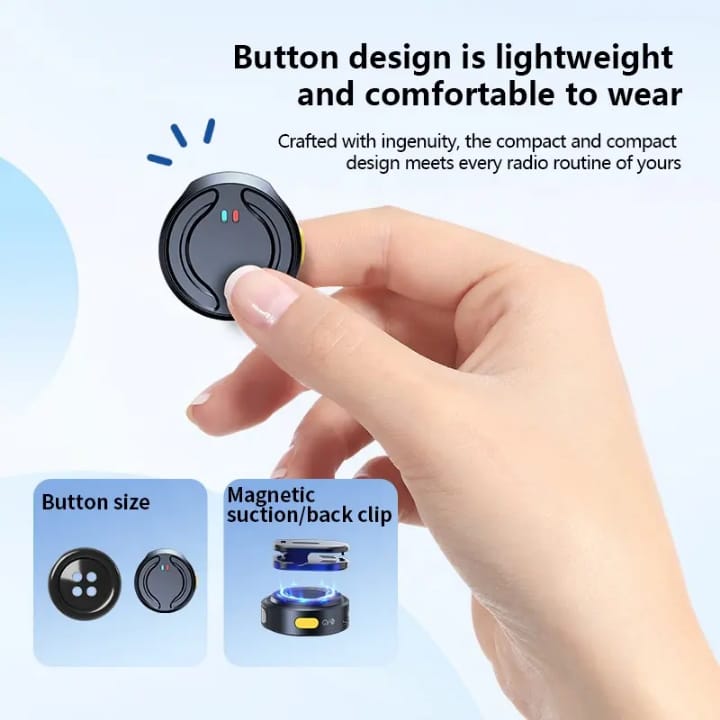 Wireless Microphone For android, Iphone and Type-c Devices-Dual clip-on Button mic with Noise Reduction & Plug and Play Receiver for Vlogging, you tube, reels ect.,