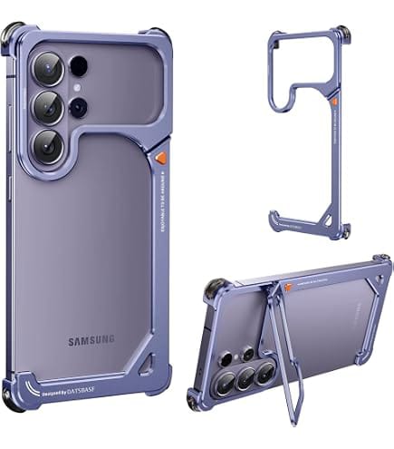 Premium Slim Metal Bumper Case for Samsung Galaxy S26 Ultra, Lightweight Minimalist Frame Design, Stylish Edge Protection with Hidden lens Bracket