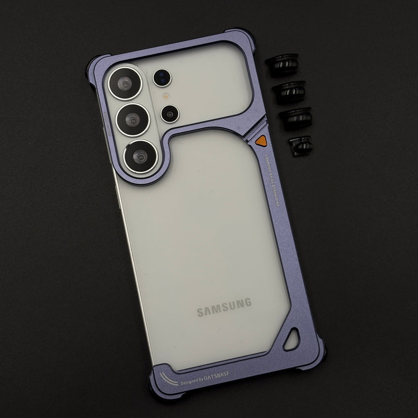 Premium Slim Metal Bumper Case for Samsung Galaxy S26 Ultra, Lightweight Minimalist Frame Design, Stylish Edge Protection with Hidden lens Bracket