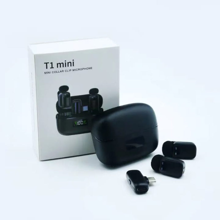 Wireless Button Mic for iPhone/Android | wireless Microphone T1 MINI Type - C