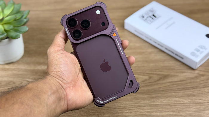 9-Shape Premium Metal Case for iPhone 17 Pro Max &amp; 17 Pro | Lightweight Design, Camera Lens Protection, Scratch-Resistant Finish &amp; Premium Armor Frame