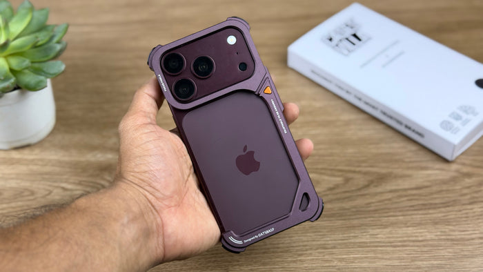 9-Shape Premium Metal Case for iPhone 17 Pro Max &amp; 17 Pro | Lightweight Design, Camera Lens Protection, Scratch-Resistant Finish &amp; Premium Armor Frame