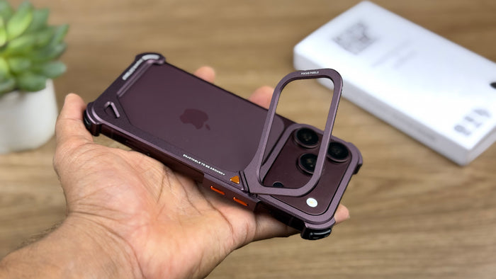 9-Shape Premium Metal Case for iPhone 17 Pro Max &amp; 17 Pro | Lightweight Design, Camera Lens Protection, Scratch-Resistant Finish &amp; Premium Armor Frame