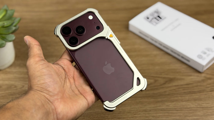 9-Shape Premium Metal Case for iPhone 17 Pro Max &amp; 17 Pro | Lightweight Design, Camera Lens Protection, Scratch-Resistant Finish &amp; Premium Armor Frame