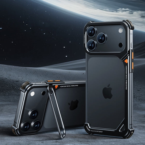 9-Shape Premium Metal Case for iPhone 17 Pro Max &amp; 17 Pro | Lightweight Design, Camera Lens Protection, Scratch-Resistant Finish &amp; Premium Armor Frame