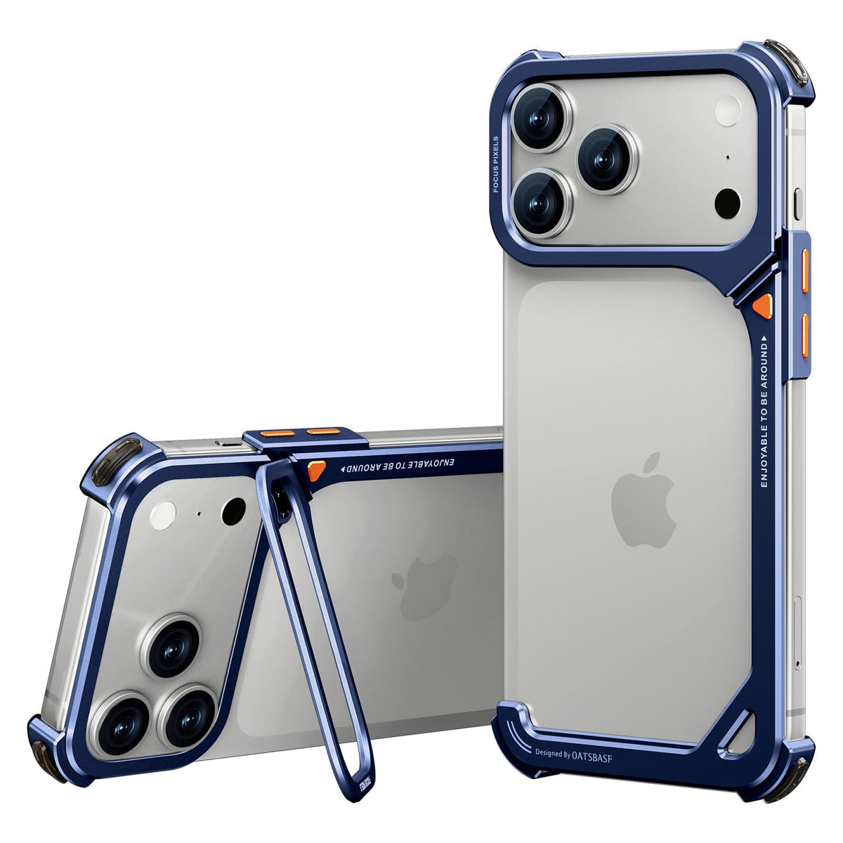9-Shape Premium Metal Case for iPhone 17 Pro Max &amp; 17 Pro | Lightweight Design, Camera Lens Protection, Scratch-Resistant Finish &amp; Premium Armor Frame