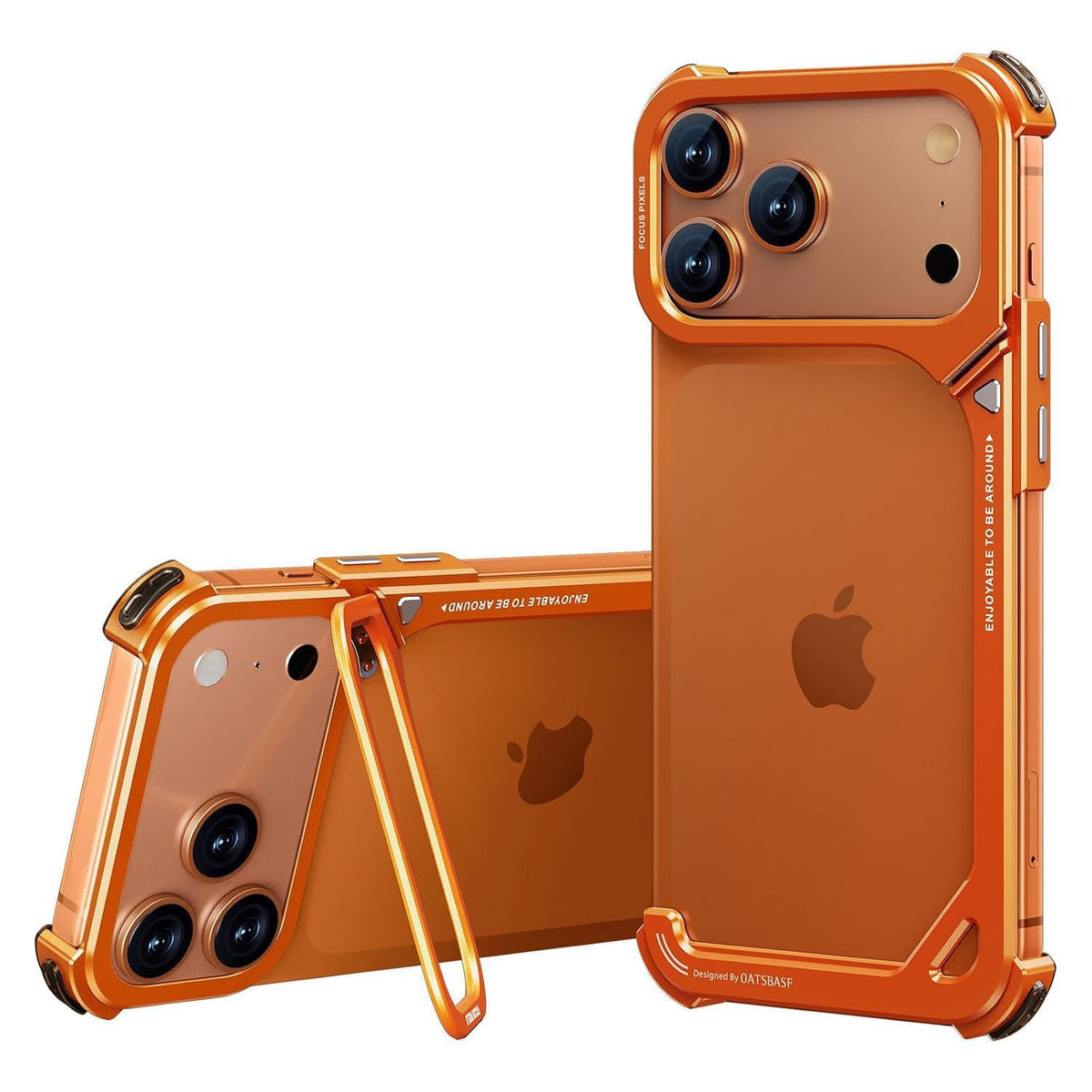 9-Shape Premium Metal Case for iPhone 17 Pro Max &amp; 17 Pro | Lightweight Design, Camera Lens Protection, Scratch-Resistant Finish &amp; Premium Armor Frame