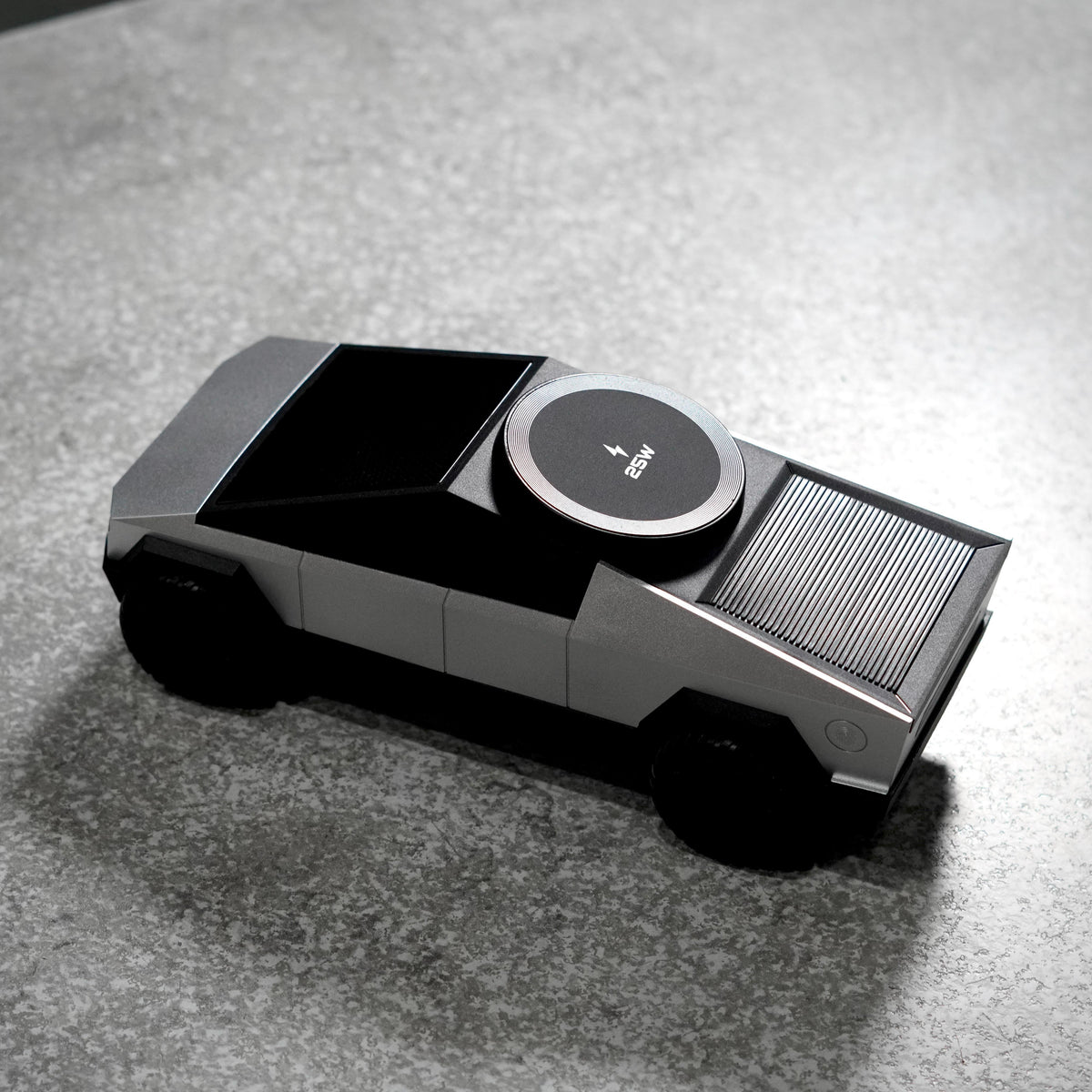 3-in-1 Magnetic Wireless Charging Station 25W with Bluetooth Speaker – Cybertruck Design