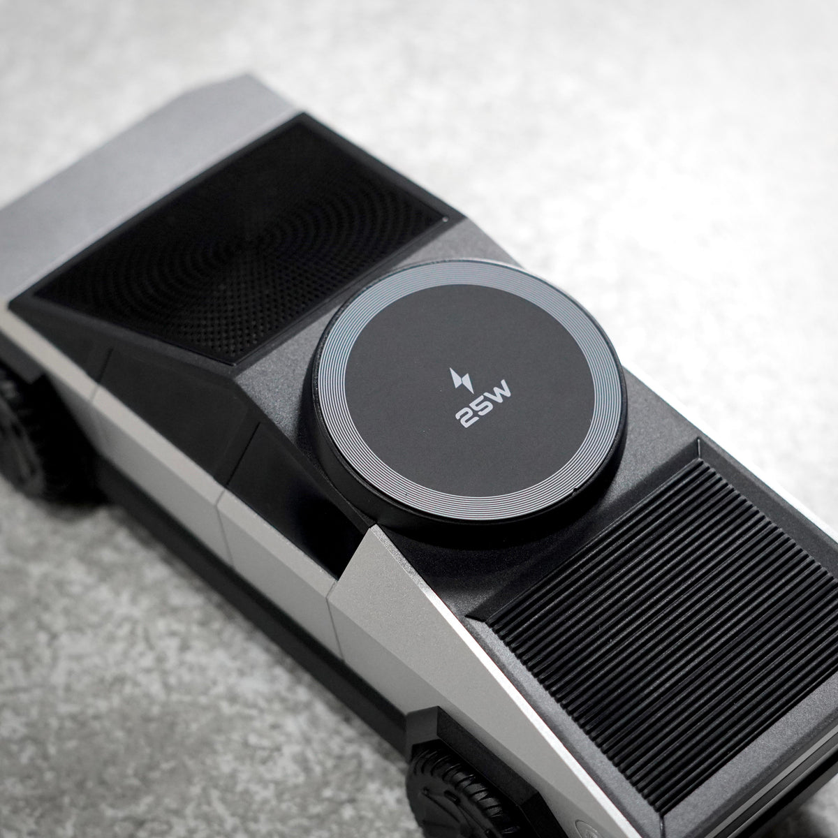 3-in-1 Magnetic Wireless Charging Station 25W with Bluetooth Speaker – Cybertruck Design