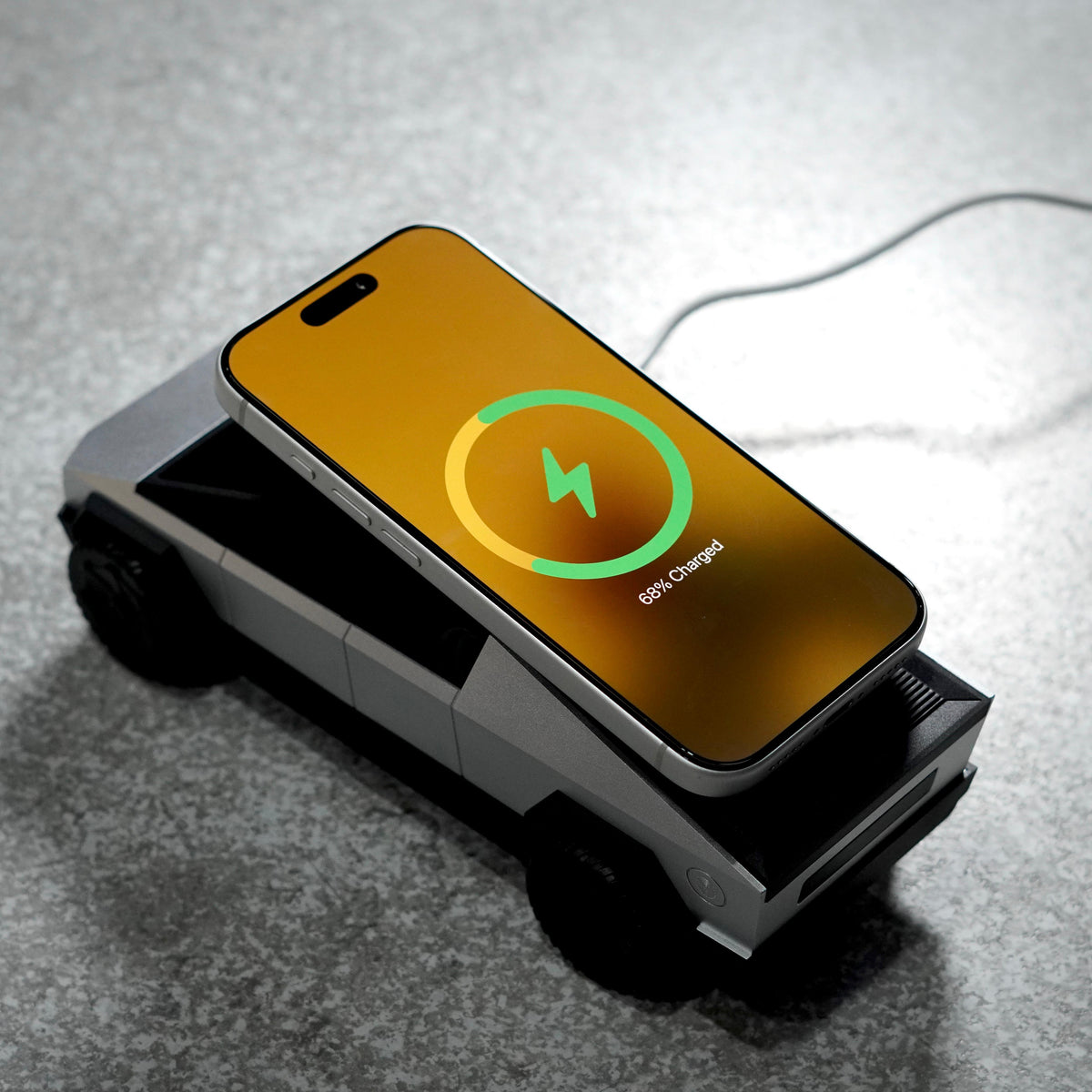 3-in-1 Magnetic Wireless Charging Station 25W with Bluetooth Speaker – Cybertruck Design