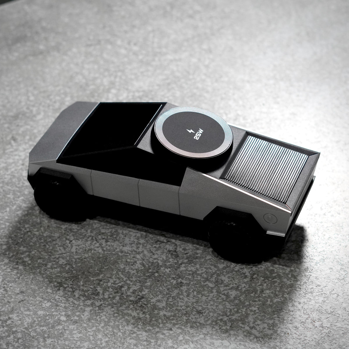 3-in-1 Magnetic Wireless Charging Station 25W with Bluetooth Speaker – Cybertruck Design