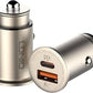 LDNIO Car charger 30W Ultra Mini Zinc Alloy Shell Fast Car Charger  USB Portal