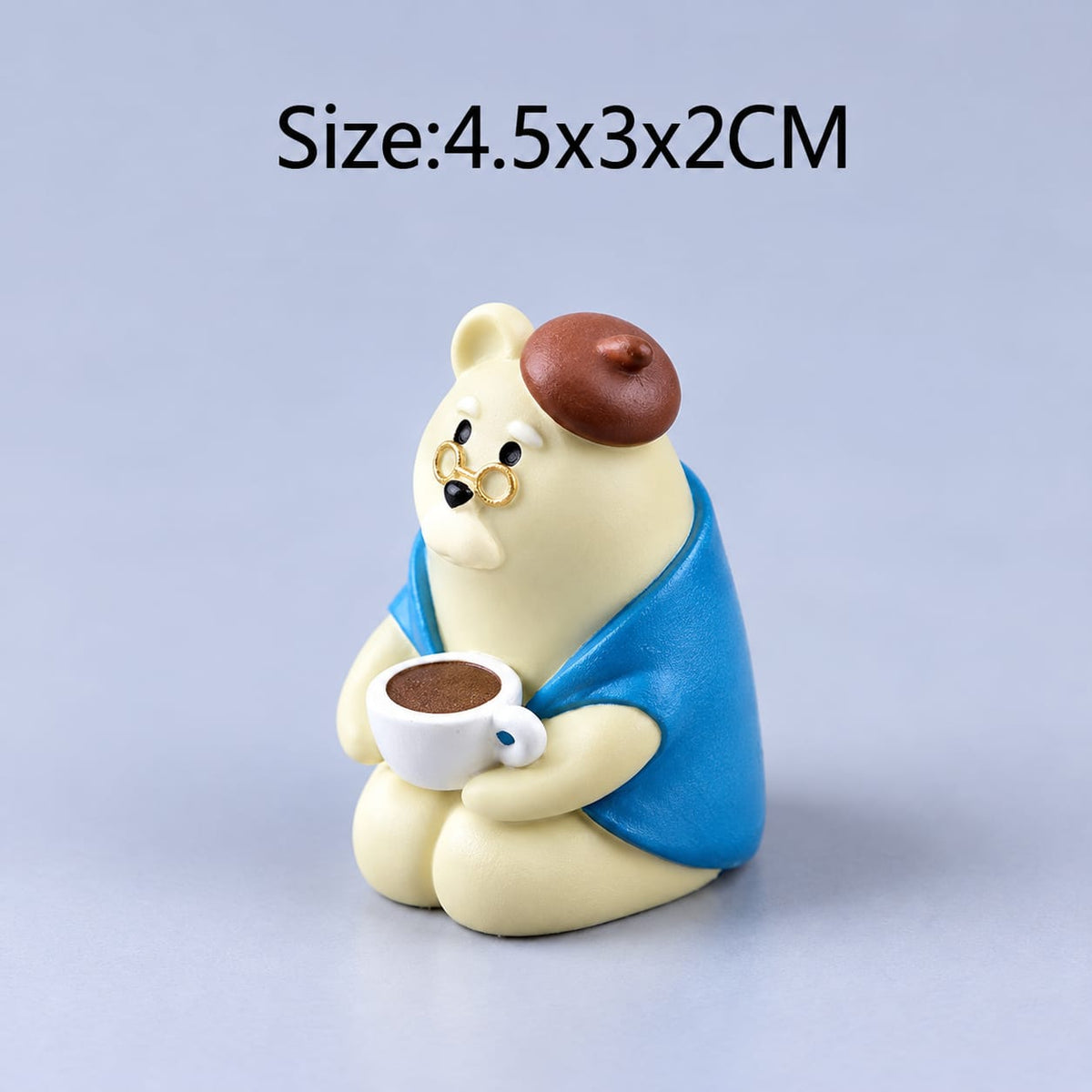 Cartoon Cat Frog Bear Yellow Chair Computer Office Model Mini Action Figures Resin Home Decor Accessories Desktop Figurine Toys