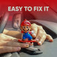 Game-Inspired Mario-Style Sliding Cartoon Character for Car Interior Decoration | Moving Toy with Spring Action | Universal Car Interior Decor | 1 Piece
