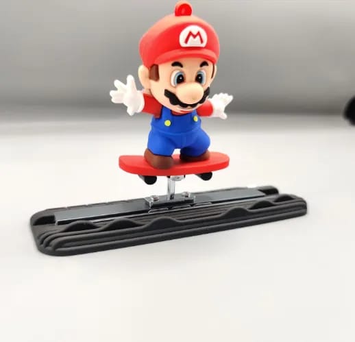 Game-Inspired Mario-Style Sliding Cartoon Character for Car Interior Decoration | Moving Toy with Spring Action | Universal Car Interior Decor | 1 Piece