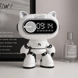 The Adorable Smart Robot Alarm Clock with Bluetooth Speaker