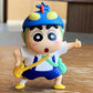 Shinchan Toy with Doggy Car Dashboard Decoration Items | Action Figure Miniature Toys for Car Dashboard | Premium Car Decor Accessories Hanging Shinchan with Shiro (School Dress Theme)