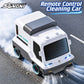 Desktop Vacuum Cleaner RC Car RTR 2.4G with Sound and Light Effects Exhaust Air Filtration Vehicles Models Toys Green